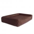 Deluxe Orthopedic Memory Foam Sofa Lounge Dog Bed - Large - Brown