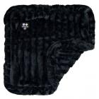 Bessie and Barnie Black Puma Luxury Ultra Plush Faux Fur Pet/ Dog Reversible Blanket (Multiple Sizes)