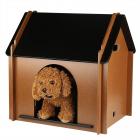 Foldable Dogs House,Foldable Wooden Pet House Shelter for Dogs Indoor(20.5*14.9*20.9in)