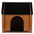 Foldable Dogs House,Foldable Wooden Pet House Shelter for Dogs Indoor(20.5*14.9*20.9in)