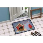 Dog House Collection French Bulldog Brown Door Mat